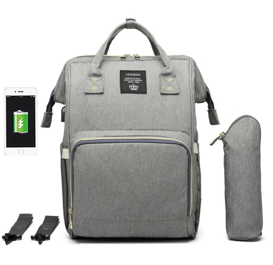 Sarah Express Waterproof Diaper Bag Backpack with USB Port