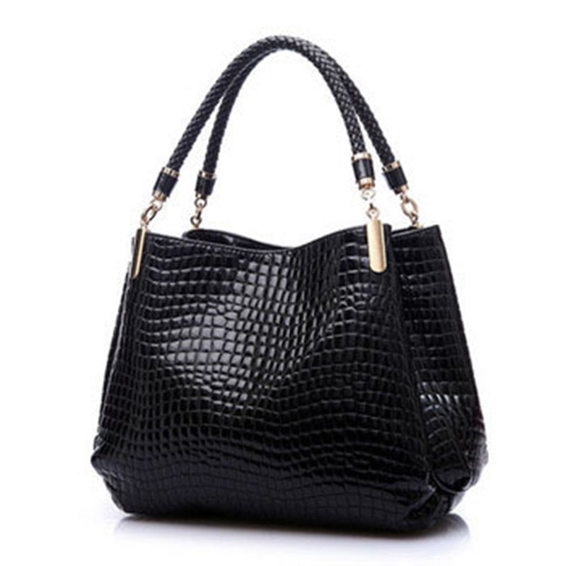 Sarah Express Crocodile Pattern Structured Shoulder Bag