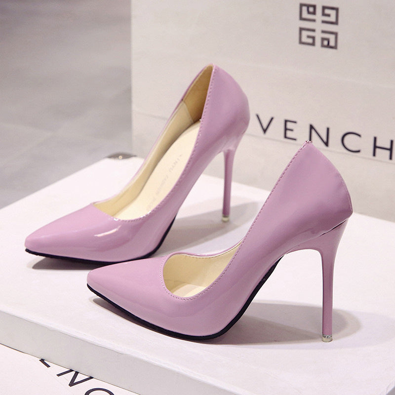 Sarah Express Pointed Toe Stiletto Pumps Pink