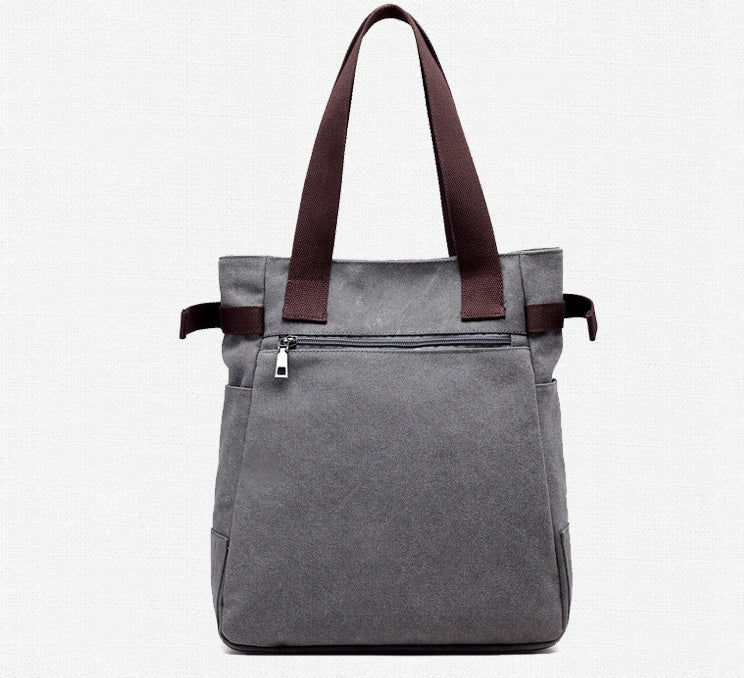 Sarah Express Canvas Tote Bag with Cat Applique