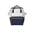 Sarah Express Japanese Style Structured Zipper Backpack Blue