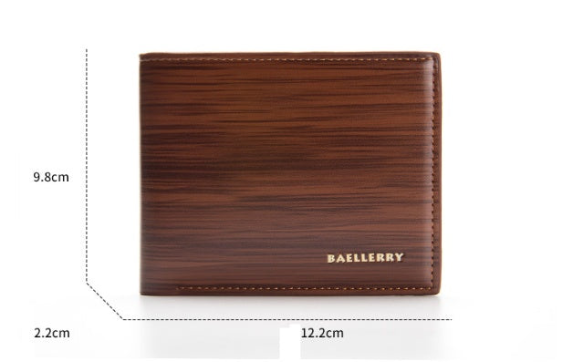Sarah Express Compact Men's Three-Fold Wallet