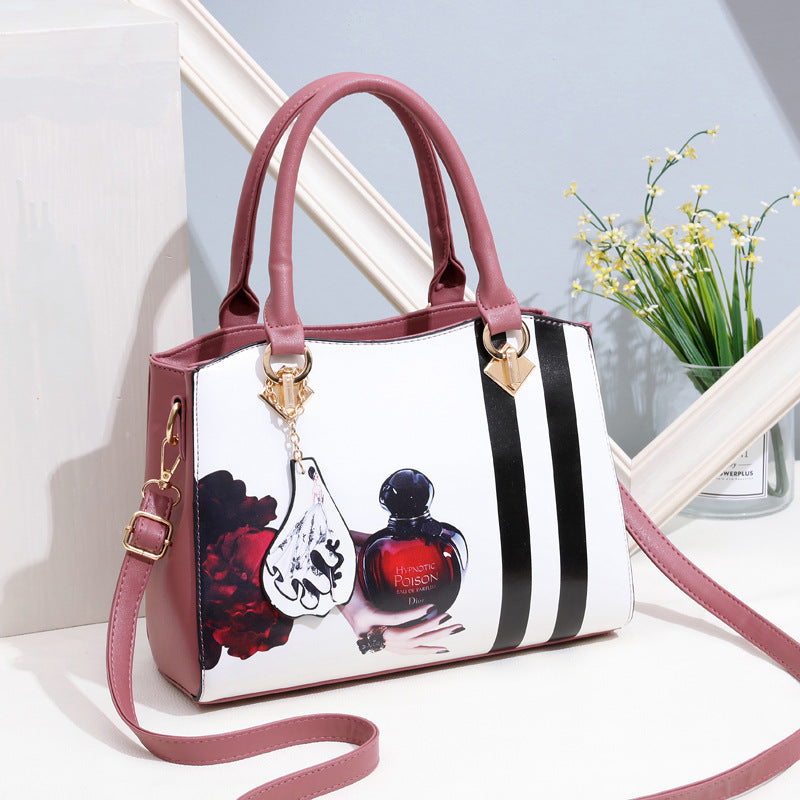 Sarah Express Graphic Print Structured Fashion Handbag