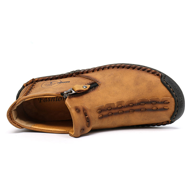 Sarah Express Men's Side Zipper Martin Ankle Boots
