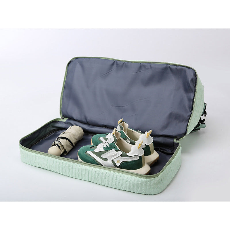 Sarah Express Ruched Travel Duffle Bag With Wet Compartment