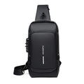 Sarah Express Anti-Theft Password Chest Bag Black