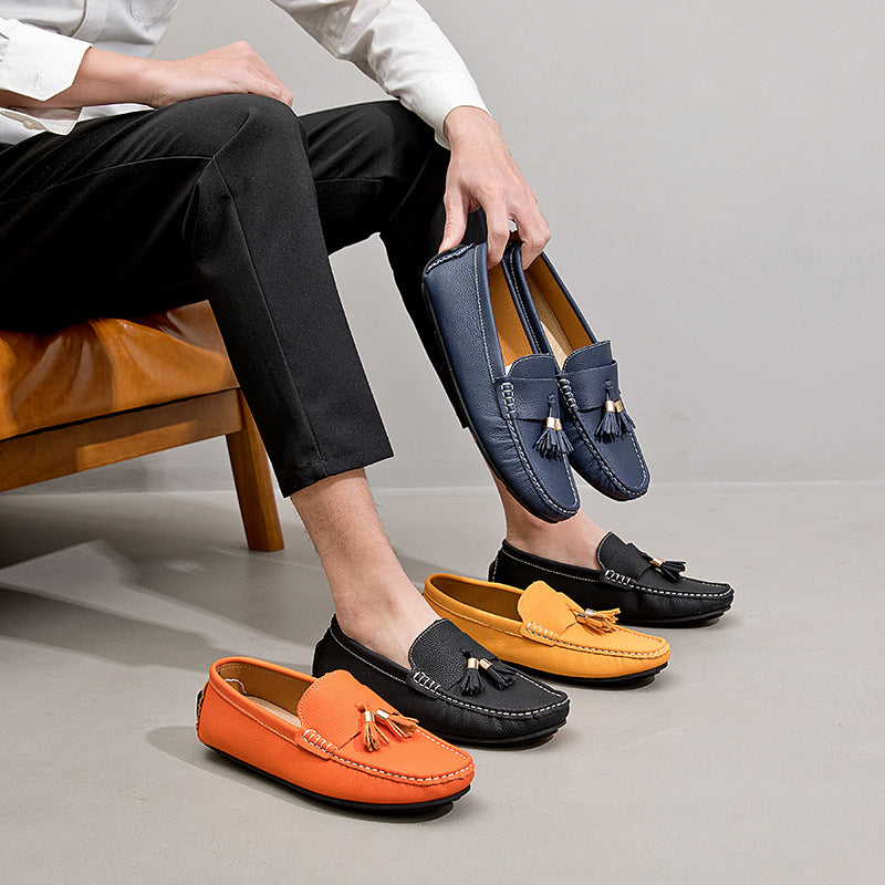 Men's Slip-On Suede Leather Loafers – product detail alternate view 7