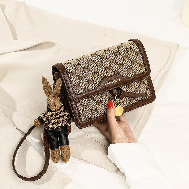 Sarah Express Retro Print Structured Crossbody Handbag