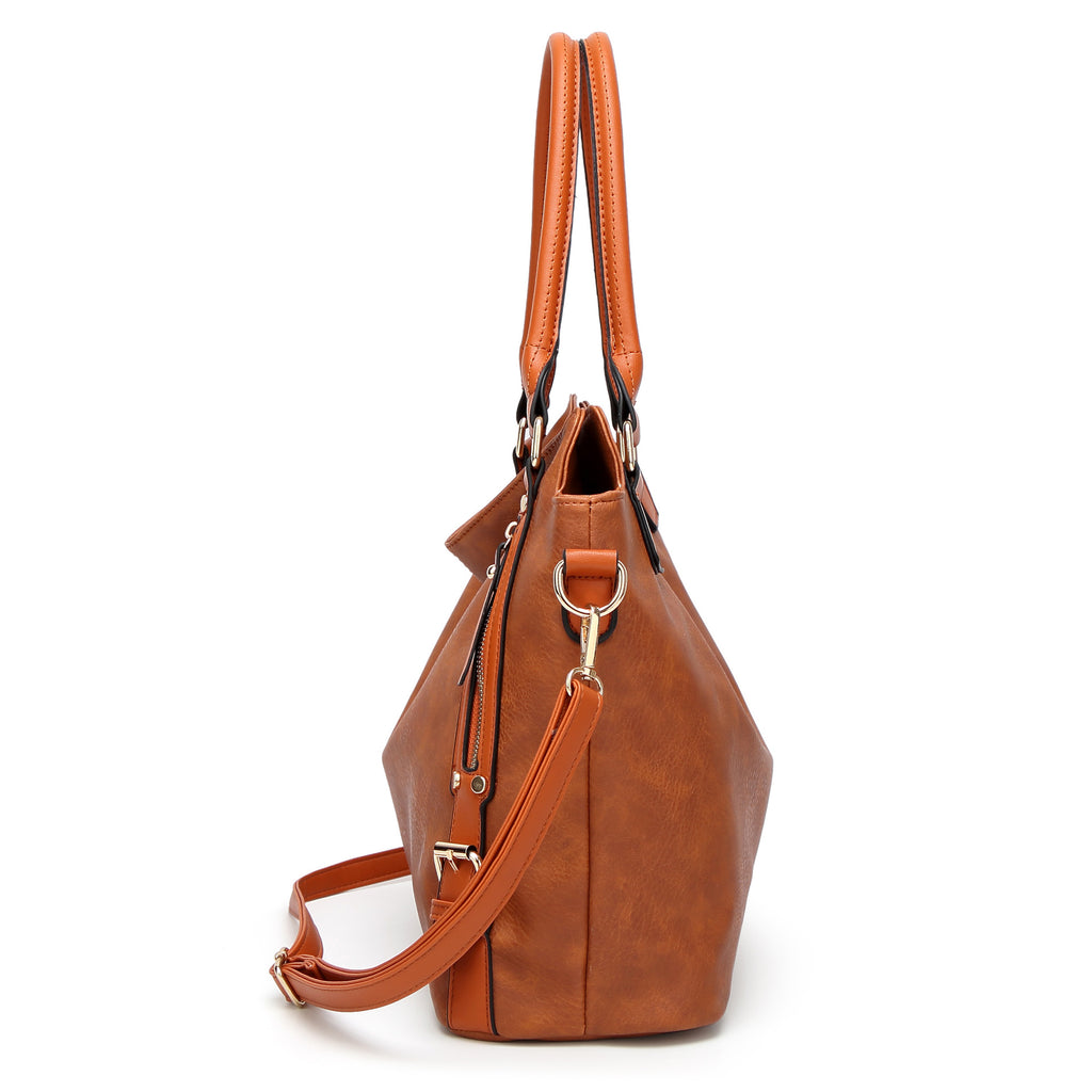 Sarah Express Vintage Style Structured Tote Bag