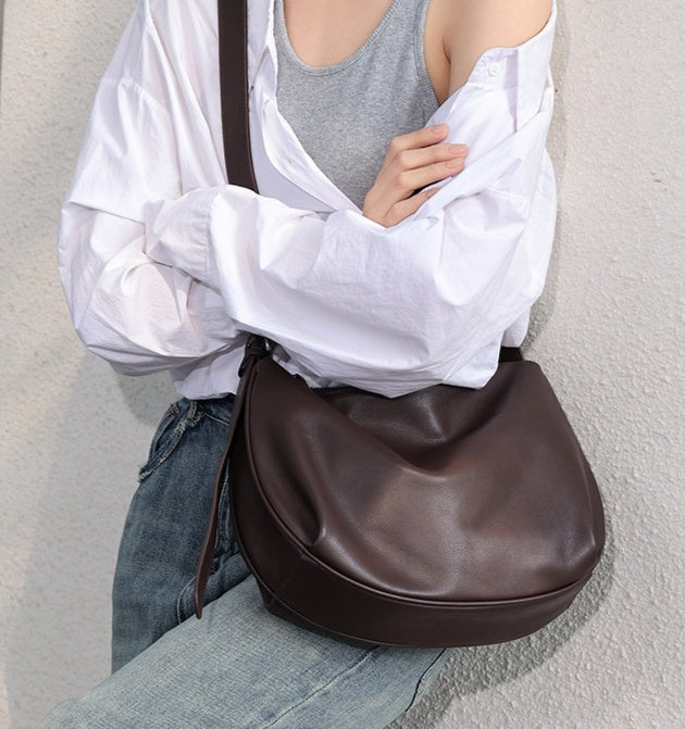 Sarah Express Soft Cowhide Dumpling Shoulder Bag