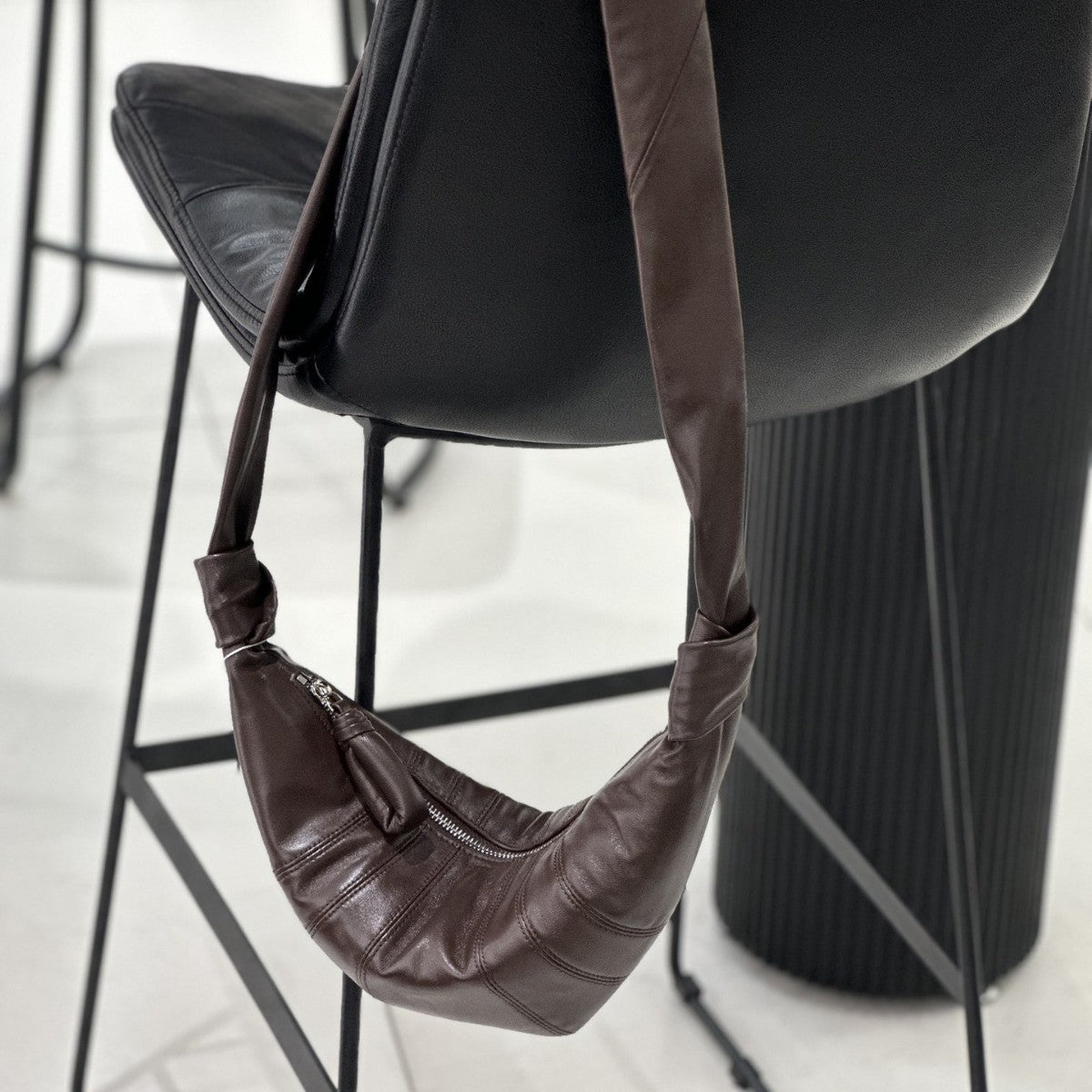 Sarah Express Sheep Leather Dumpling Crossbody Bag