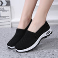 Sarah Express Flyknit Breathable Lightweight Walking Sneakers Black