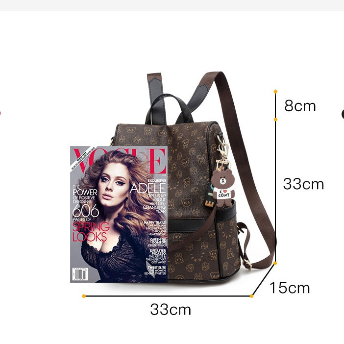 Sarah Express Printed Pattern Soft Ladies Fashion Backpack