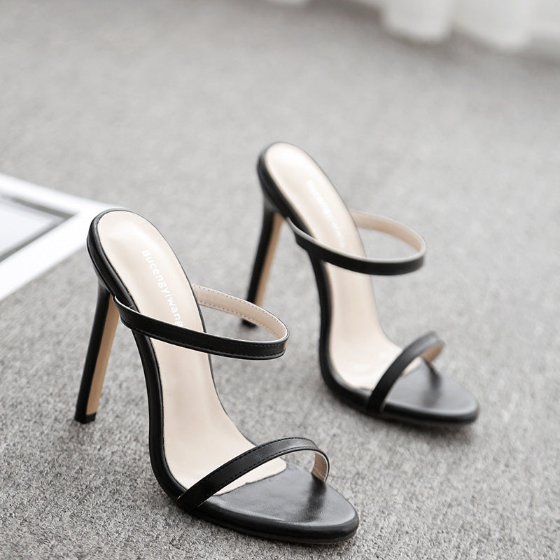 Sarah Express Cutout Stiletto Sandals Open Toe Heels