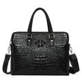 Sarah Express Crocodile Pattern Business Laptop Briefcase Black