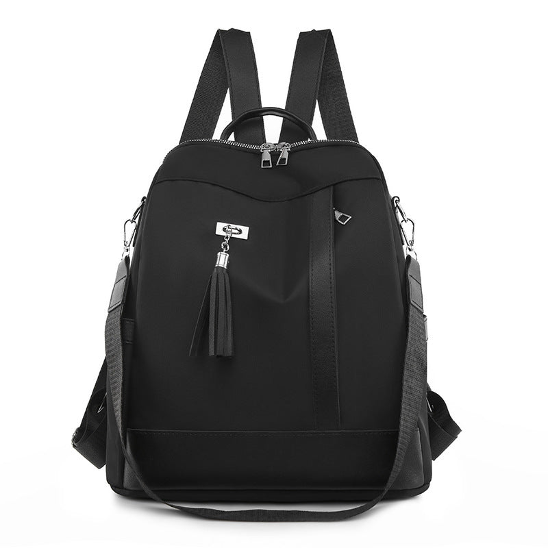 Sarah Express Lightweight Oxford Cloth Travel Backpack Black