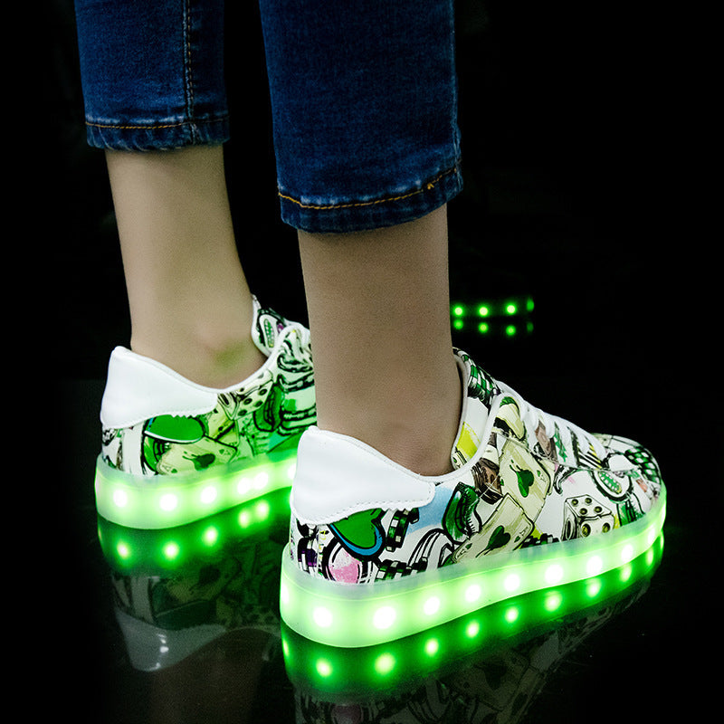 Sarah Express Unisex Fluorescent Lace-Up Platform Sneakers