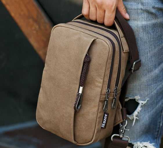 Sarah Express Canvas Crossbody Bag with Adjustable Strap