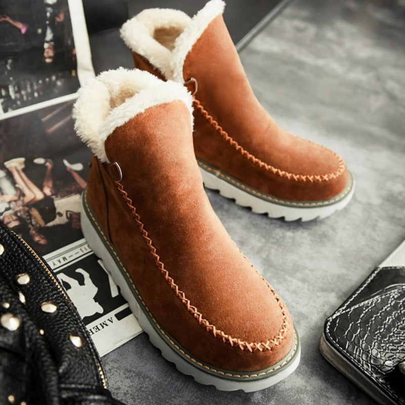 Sarah Express Plush Lined Casual Winter Snow Boots