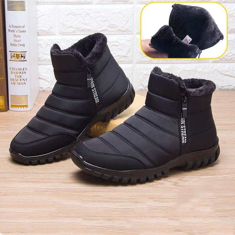 Sarah Express Men's Waterproof Winter Zipper Boots