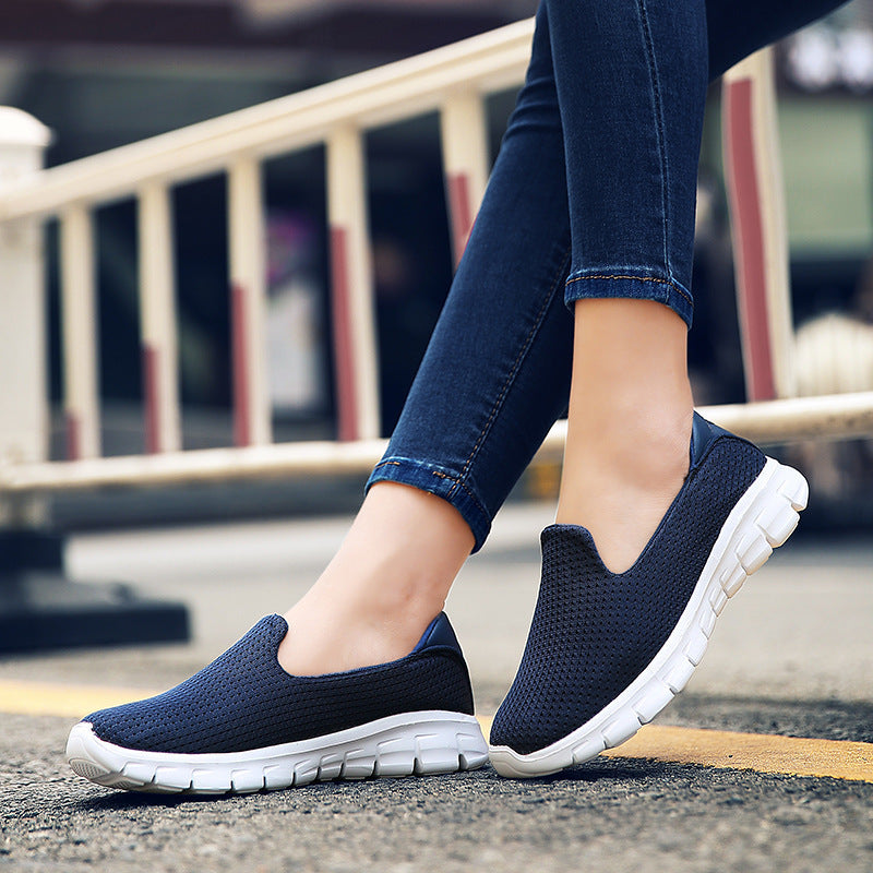 Sarah Express Lightweight Mesh Slip-On Walking Sneakers