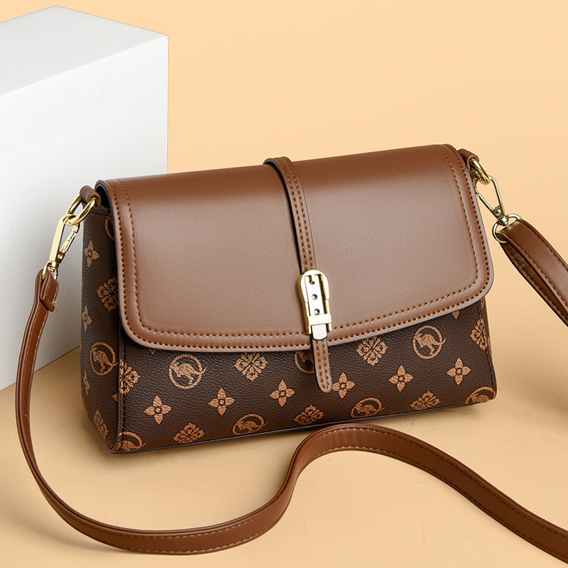 Sarah Express Printed PU Leather Crossbody Shoulder Bag
