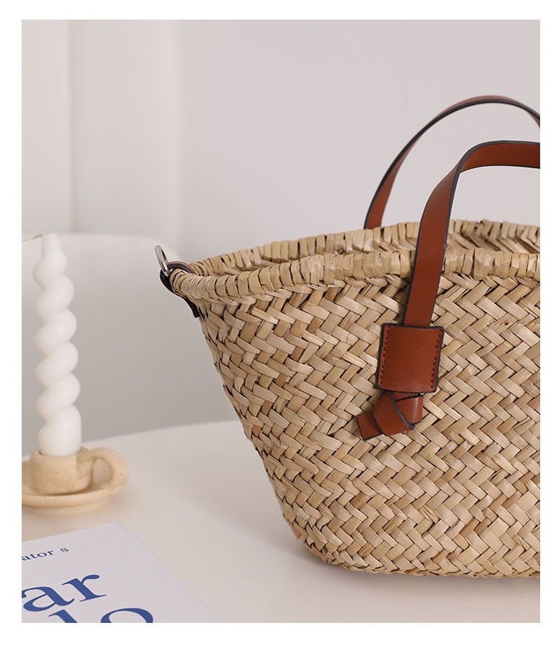 Sarah Express Natural Straw Woven Shoulder Bag