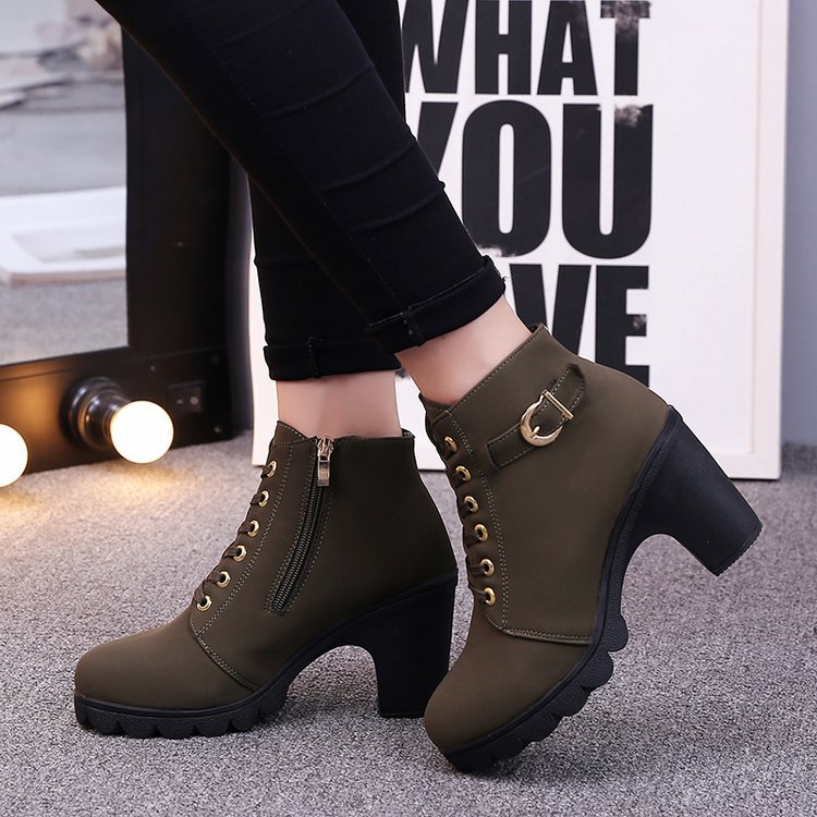Sarah Express Cross Strappy Suede Martin Ankle Boots
