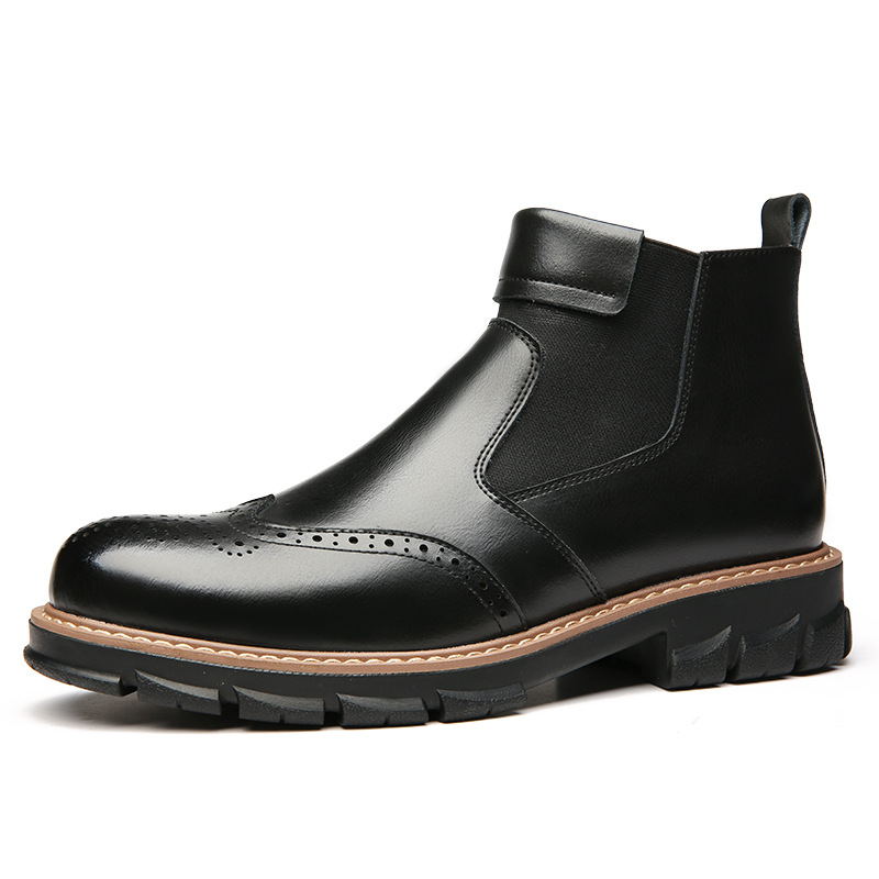 Sarah Express Retro Platform Martin Ankle Boots Black shoes