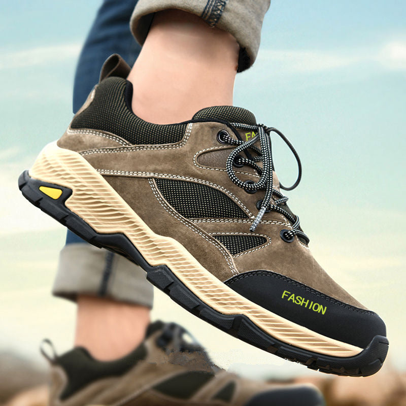 Sarah Express Men's Breathable Lace-Up Outdoor Sneakers