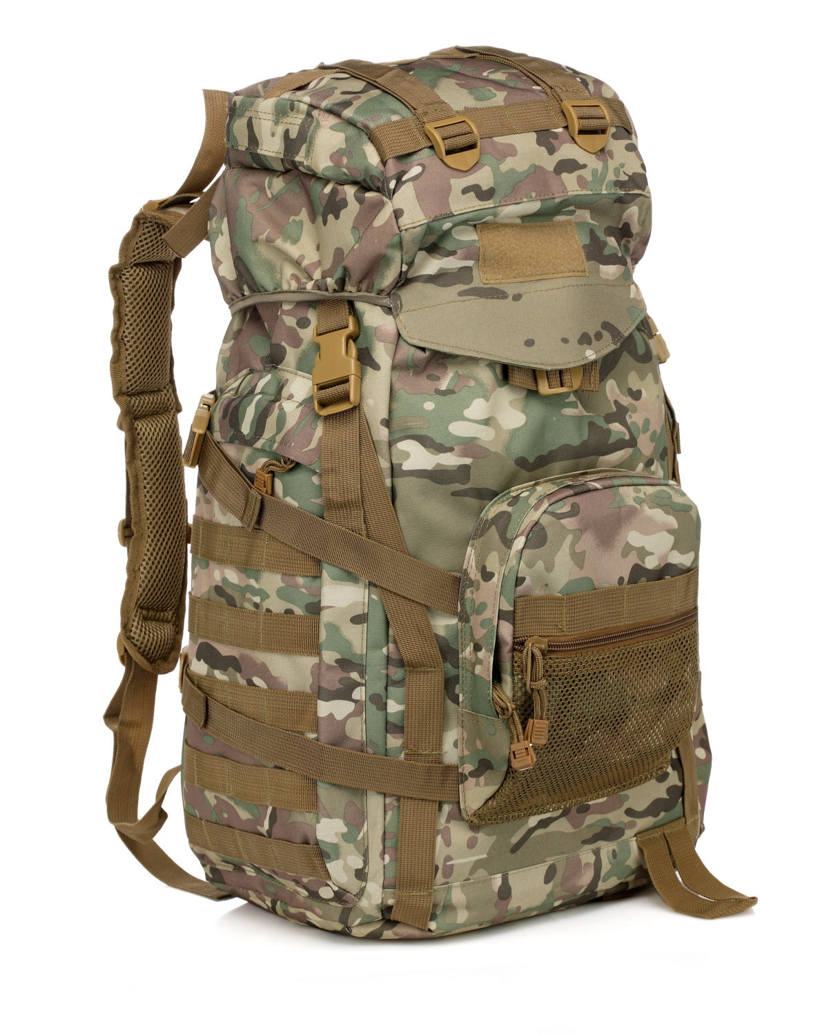 Sarah Express 60L Tactical Camouflage Hiking Travel Backpack CP Camouflage