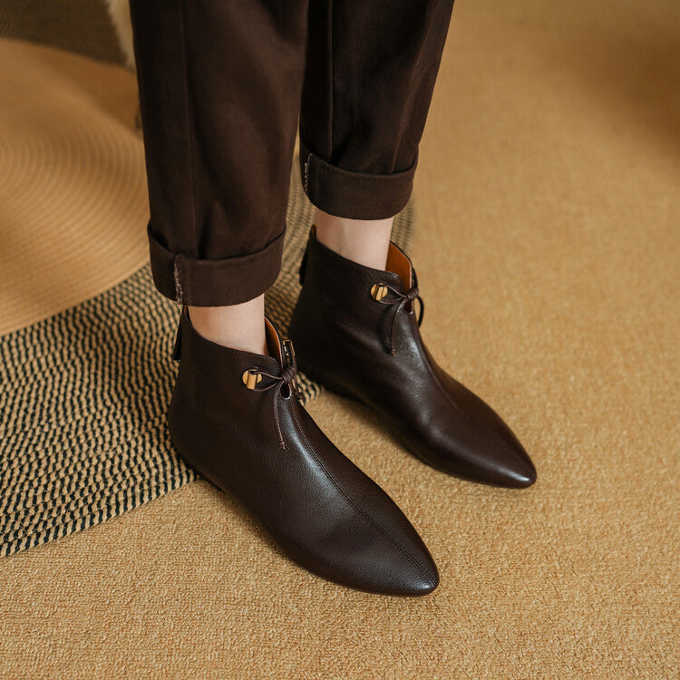 Sarah Express Sheepskin Ankle Boots with Soft Sole