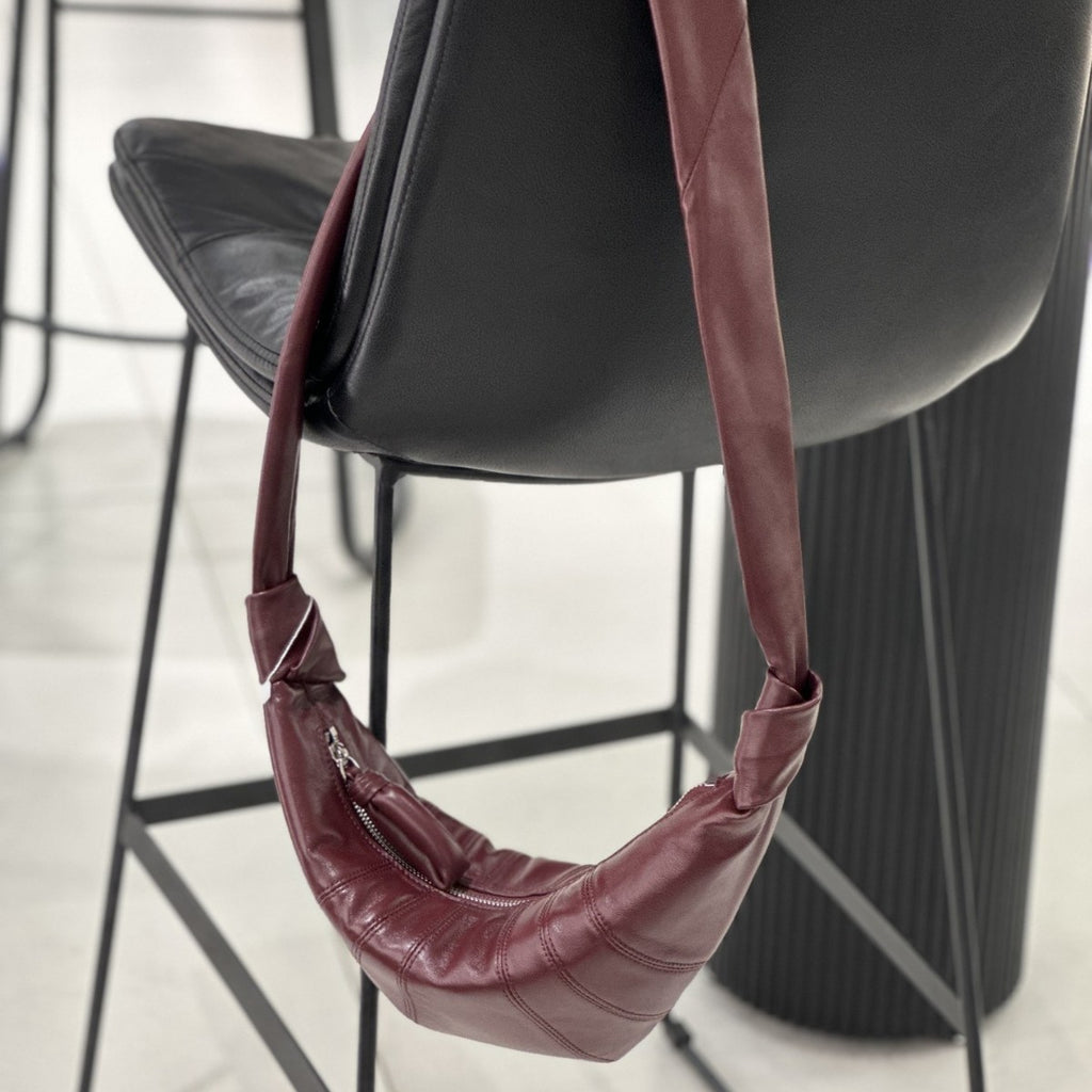 Sarah Express Sheep Leather Dumpling Crossbody Bag