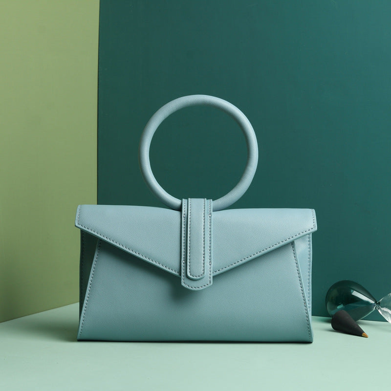 Sarah Express Structured Envelope Shoulder Bag with Ring Handle