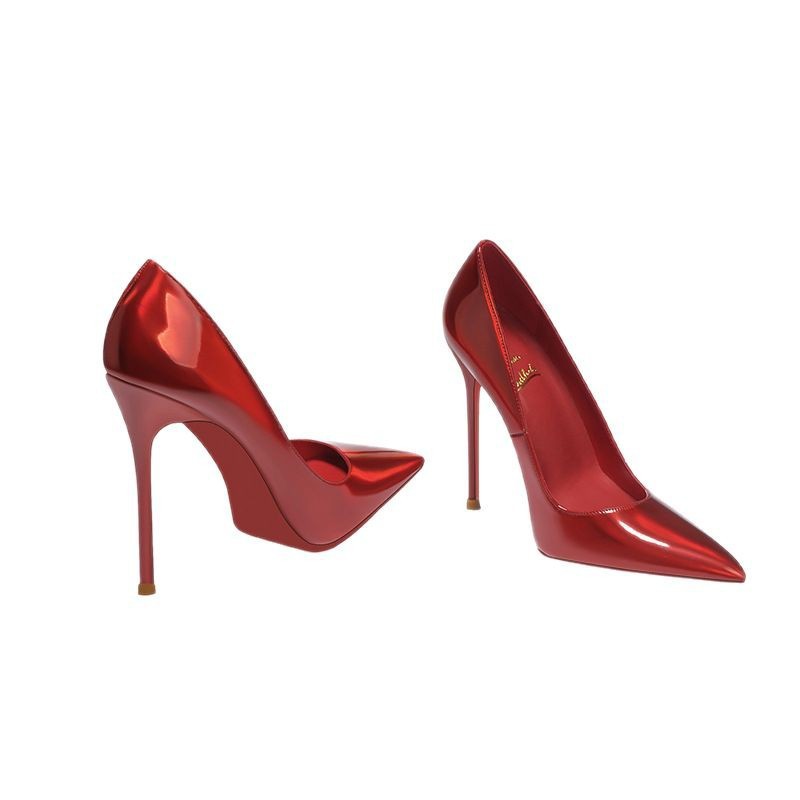 Sarah Express Pointed Toe Stiletto Pumps Red Sole
