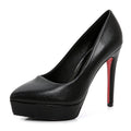 Sarah Express Pointed-Toe Microfiber Stiletto Dress Pumps Black