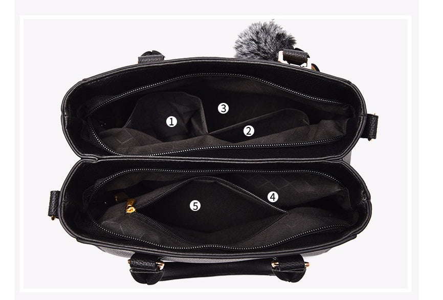 Sarah Express Structured Top Handle Handbag with Charm