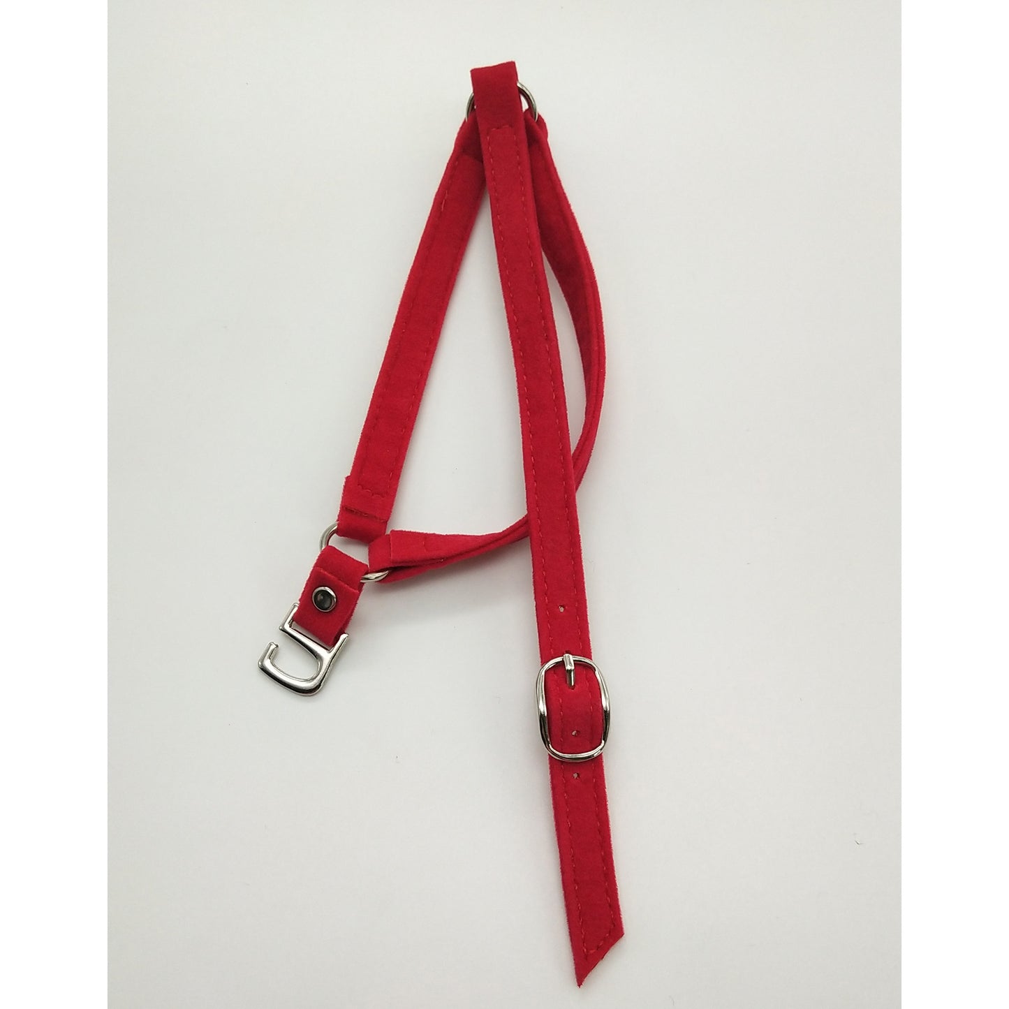 Sarah Express Instant Shoe Heel Straps Suede red