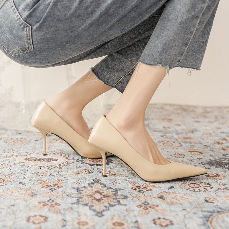 Pointed Toe Stiletto Pumps for Work – pointed toe detail alternate view 4