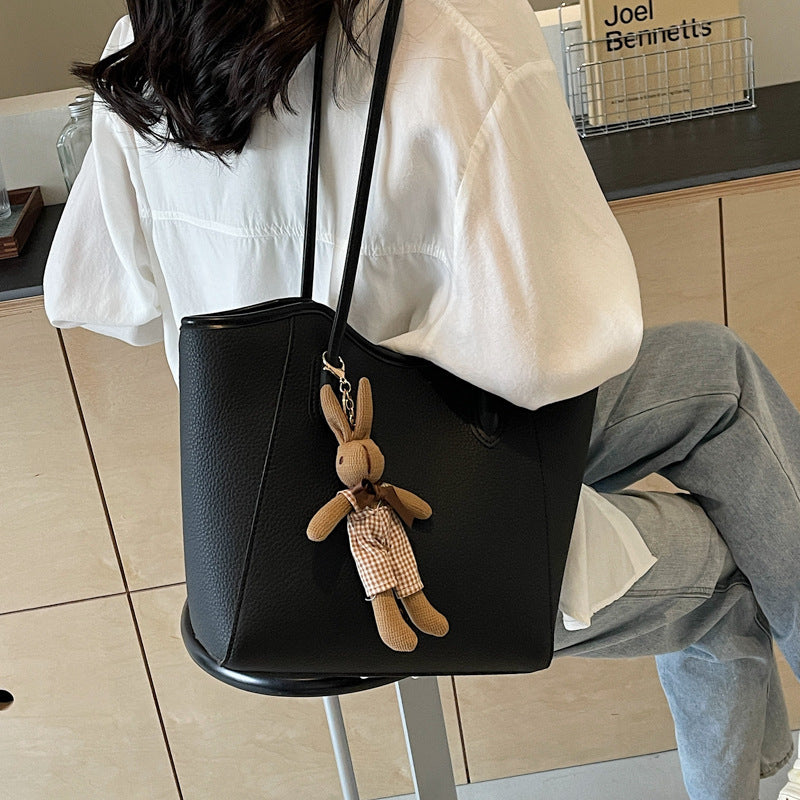 Sarah Express Textured Retro Minimalist Shoulder Bag