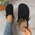 Sarah Express Retro Crisscross Strap Slip-On Slippers Black