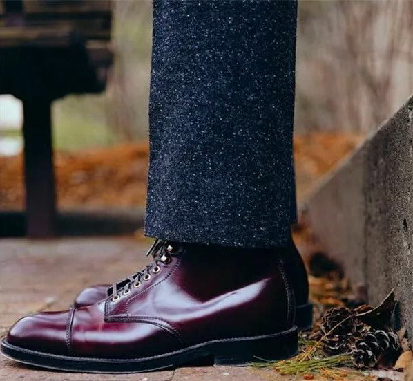 Sarah Express Classic Leather Lace Up Boots