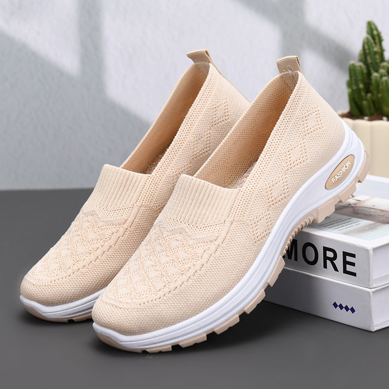 Sarah Express Flyknit Breathable Lightweight Walking Sneakers