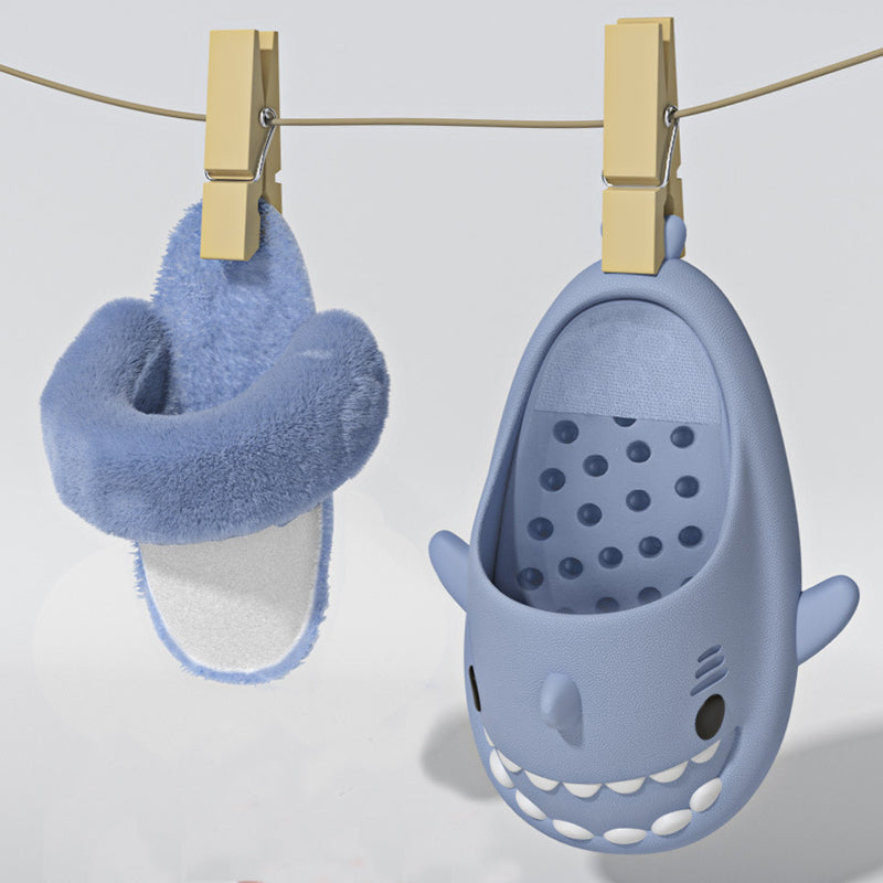 Sarah Express Unisex Shark Slippers with Detachable Lining