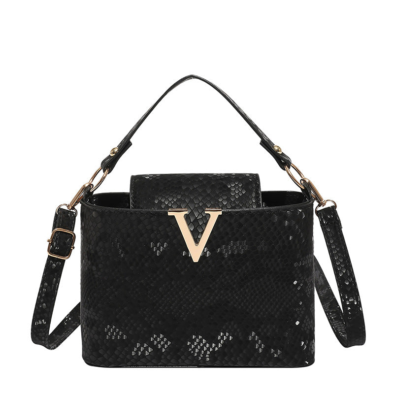 Sarah Express Structured Patchwork PU Leather Crossbody Bag