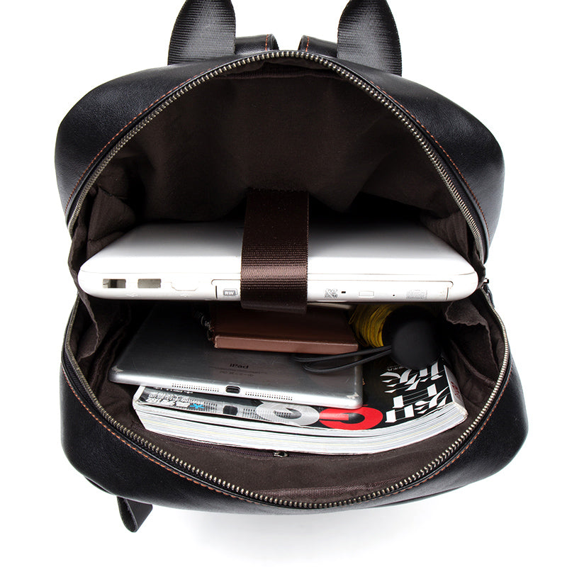 Sarah Express Cowhide Leather Travel Backpack