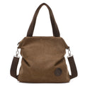 Sarah Express Casual Canvas Crossbody Bag Brown