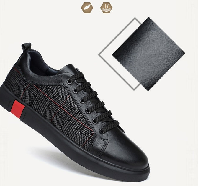 Sarah Express Plaid Pattern Lace Up Casual Sneakers