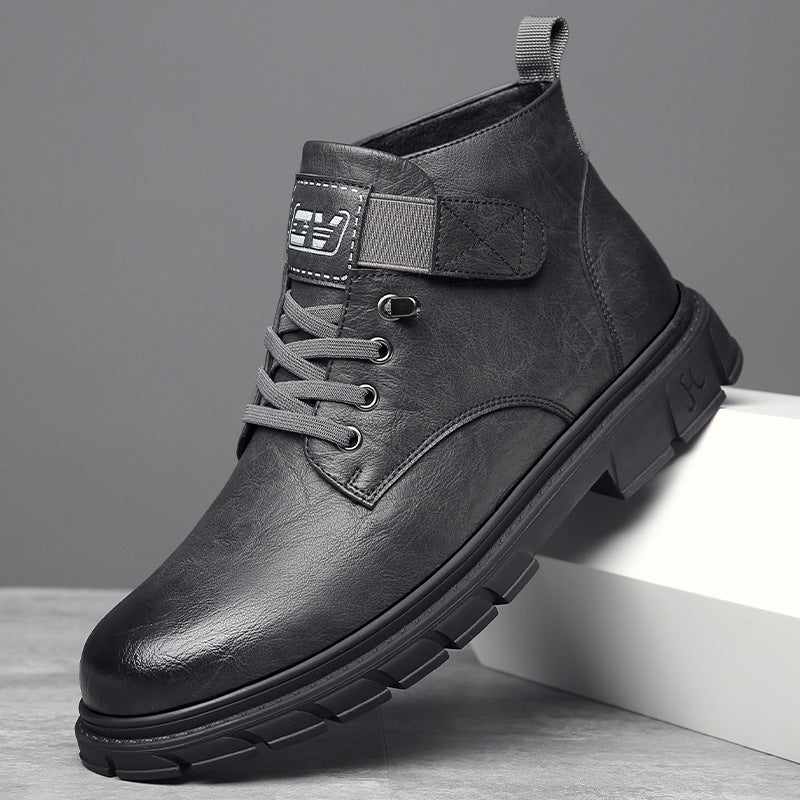 Sarah Express Men's Fleece-Lined High-Top Winter Sneakers