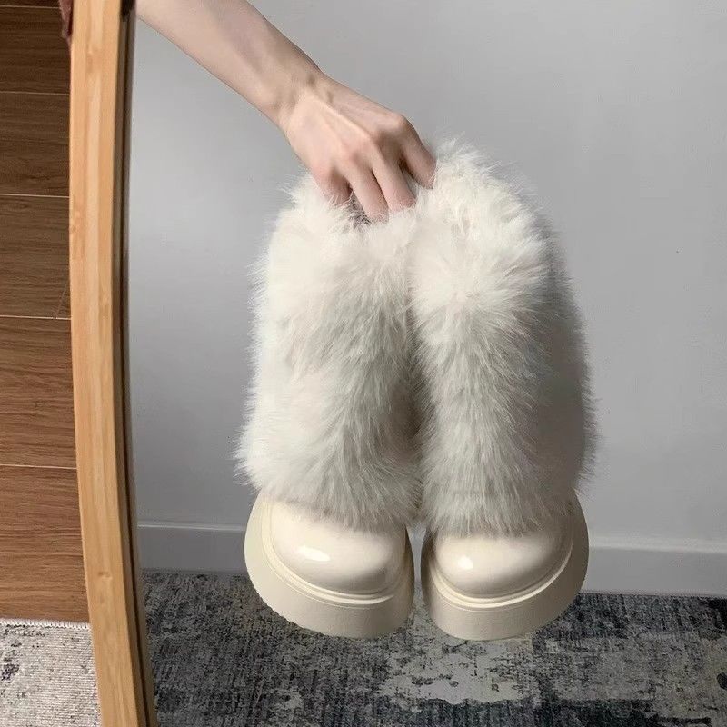 Sarah Express Fleece Lined Platform Winter Snow Boots